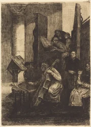 Kören i en spansk kyrka (Le choeur d