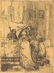 Nattvard i kyrkan Saint Medard (La communion dans l