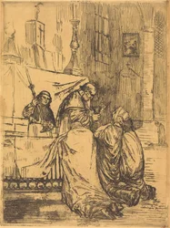 Kommunion in der Kirche Saint Medard (La communion dans l