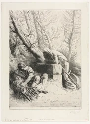 Döden och vedhuggaren, 1881.