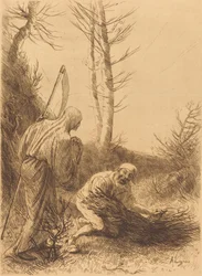 Döden och vedhuggaren, 2:a plattan Le mort et le bucheron.
