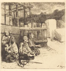 Engelska tiggare Engelska tiggare, 1875.