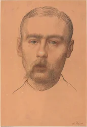 Head of a Man (möjligt porträtt av professor E.D. Adams)