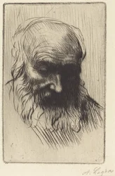 En gammal mans huvud (Etude de tete)