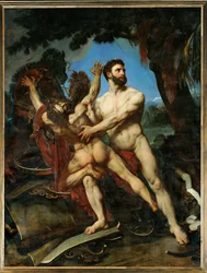 Herkules och Diomedes (målning på duk)