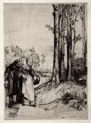 Konvalescentpromenaden, ca. 1861.