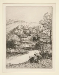 Washhouse, eller Washerwomen