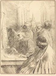 Munkar i kyrkan (Les moines a l