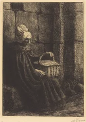Bondkvinna från Boulogne (Bondkvinna från trakten kring Boulogne, även kallad ”Kvinnan med korgen”)