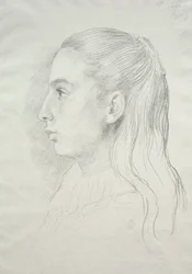 Porträtt av fröken Nora E. Legros