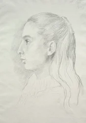 Porträtt av fröken Nora E. Legros, 1896.
