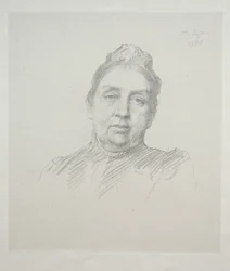 Porträtt av Madame Kemp, 3:e tavlan framifrån.