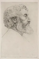 Porträtt av Sir Frederick Leighton First Plate.