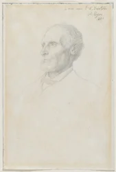 Porträtt av Sir Frederick W. Burton, chef för National Gallery, London