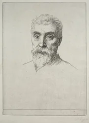 Porträtt av Sir Hiram S. Maxim.