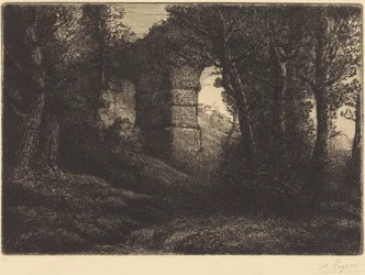 Ruinerna av en forntida akvedukt (Ruine d