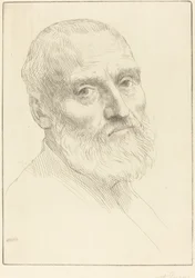 Studie för Head of a Man Etude de tete d