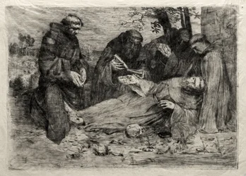 Den helige Franciskus död