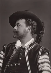 Porträtt av Victor Maurel (1848-1923), fransk baryton, som Mozarts Don Giovanni - fotografi av Alphonse Justin Liebert (1827-1914)