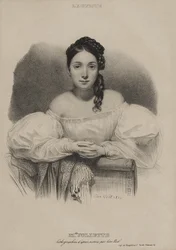 Porträtt av Mademoiselle Juliette Drouet.