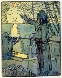 Illustration av alphonse Mucha till boken 