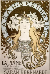 La Plume", med Sarah Bernhardt, 1896