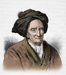 Porträtt av Bernard Le Bouyer de Fontenelle (Gravyr)