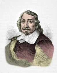 Porträtt av Samuel de Champlain (gravyr)