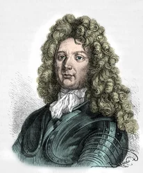 Porträtt av Sebastien Le Prestre, markis de Vauban (Gravyr)