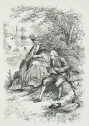 Rousseau i sällskap med Madame Louise d