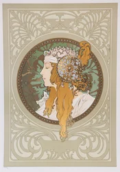 Bysantinska huvuden: Blond, 1897.