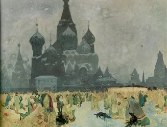 The Emancipation of the Russian Serfs Study för The Slav Epic, 1914
