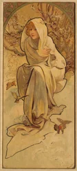 Winter från serien Les Saisons, ca. 1900.