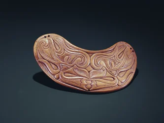 Älghuvud sadelplakett, Altai nomad, 400- 300-talet f.Kr. (horn)