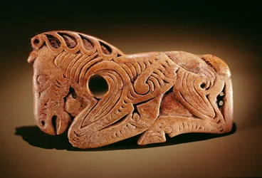 Hästplakett, Altai nomad, 500- 300-talet f.Kr. (ben)