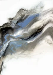 Blågrått, flytande, abstrakt