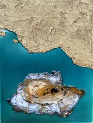 Kusten vid Petrified Island