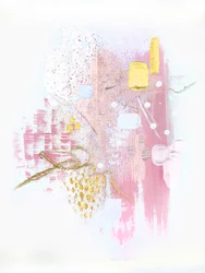Abstrakt i roséguld