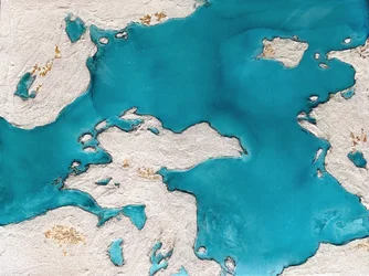 Karta över Turquoise Gold Island