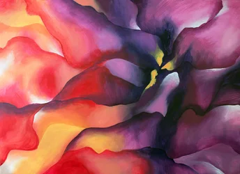 Livfull abstrakt blomning
