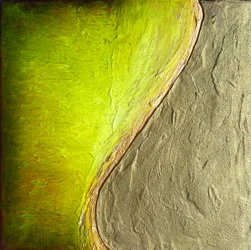 Levande grön-guldtextur