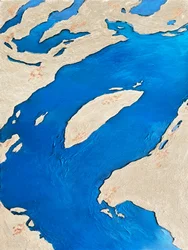 Det slingrande landskapet vid Blue River