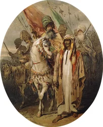 Arabiska krigare på frammarsch, 1855