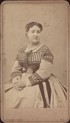 Porträtt av operasångerskan Carlotta Patti 1835-1889.