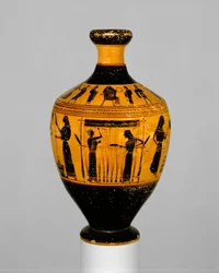 Lekythos, ca 550-530 f.Kr. (terrakotta)