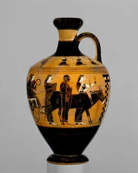 Terracotta lekythos, ca 550–530 f.Kr. (terrakotta)