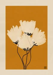 Varma, minimalistiska vallmor
