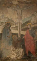 Korsfästelsen med jungfrun, Johannes och Magdalena, 1470-1523.