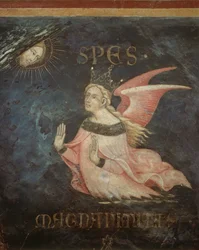Allegori över det goda styret, detalj av Hoppet, 1338-40