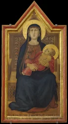 Jungfrun och barnet tronade, 1319.